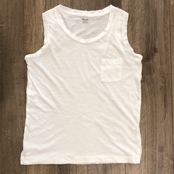 Madewell Tops - MADEWELL - 100% Cotton Loose Fit Sleeveless Tee